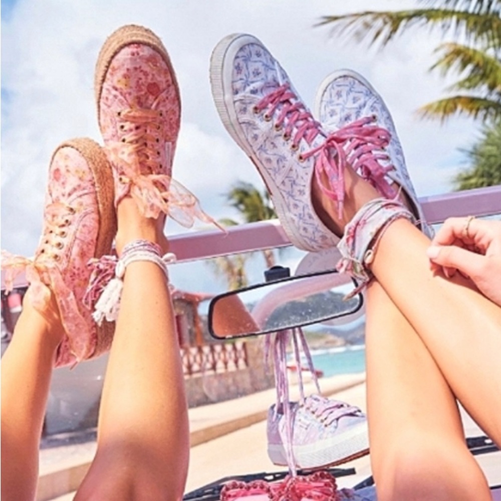 LoveShackFancy x Superga 2730 Espadrille Platform Sneaker